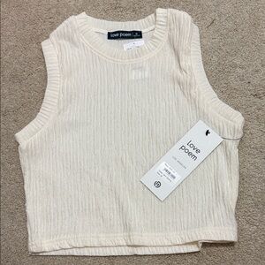 Love Poem Cream Tank Top